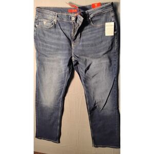 GUESS Desmond Relaxed Fit Jeans Dark‎ Wash Men 38x32 Stretch New With Tags